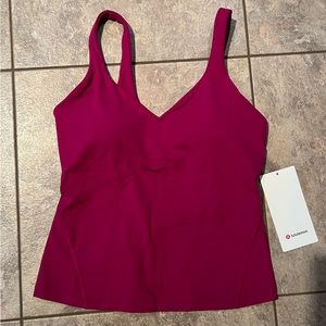 NWT lululemon Align Waist-Length Tank Top Sz 8 Magenta Purple